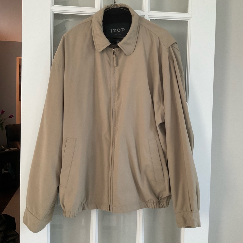 Izod Black Transitional Jacket Euc - image 1